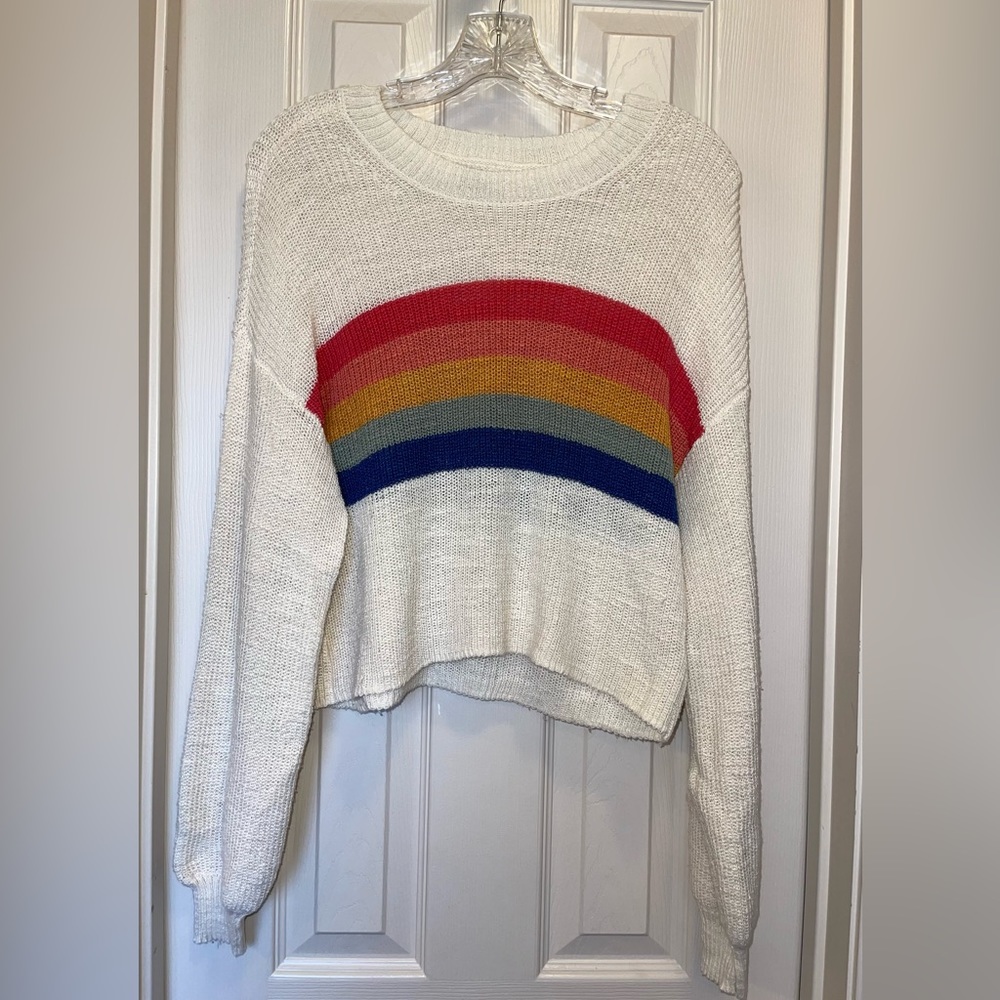 AE Rainbow Striped Sweater